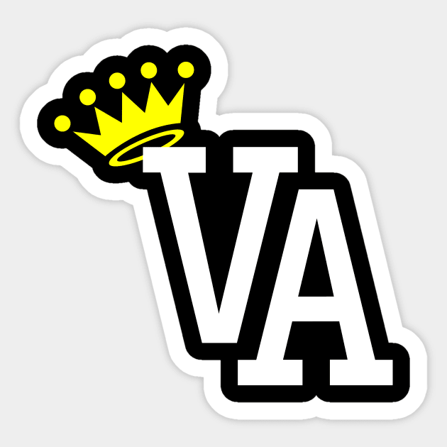 King Of Virginia Sticker by airealapparel